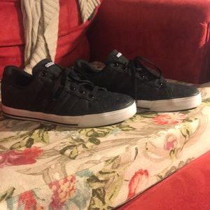 Gray adidas sneakers